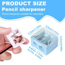 LQIOACU 2 Stück Makeup Sharpener Anspitzer, Kosmetikspitzer, Spitzer dicke und dünne stifte, Anspitzer dicke und dünne stifte