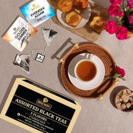 BREWIX, Royal Orange Spice Black Tea (25 Pyramid Tea Bags) | Black Tea with Orange and Spices | Premium Black Tea with Orange | Iced Tea Bags | Caffeinated And Sugar-Free