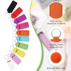 Junkin 40 Pcs Lipstick Holder Keychain Lip Holder Keychain Clip