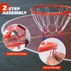 KOTEK 15"/18" Basketball Rim, Wall Door Mounted Basketball Hoop Replacement