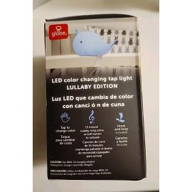 Globe New Globe Electric LED Narwhal Rechargeable Silicone Clip-On Kids Night Light