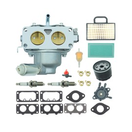 DABAZUALY Carburetor Compatible with John Deere L111 L118 L120 LA120 LA130 LA135 LA140 LA145 LA150 Parts Compatible with BS 791230 799230 699709 499804 20-25hp V-Twin Engine Lawn mower