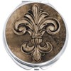 NewCharms Antique Fleur de Lis Compact with Mirrors - Perfect