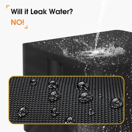 POMER Fire Pit Cover Square 32x32x24, Waterproof and Anti-UV Heavy Duty Oxford Fabric Outdoor Fireplace Cover for 28/30/32 in Gas Fire Table