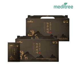 Meditree 메디트리 흑염소 담은 녹용진액 2박스(60포) Meditree Black Goat Antler Extract 2 Boxes (60 Packs)
