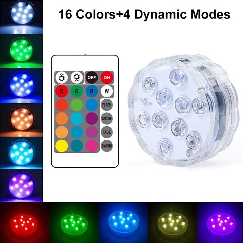 Underwater LED Light with Remote Control, Underwater Light, LED Underwater