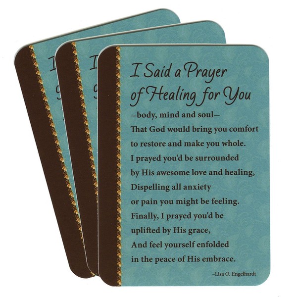 I Said a Prayer of Healing Prayer Card Laminated (Pkg of 25) - Christian