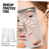 Healeved Unique Eyebrow Exercise Template Stainless Steel Brow Lip Mold