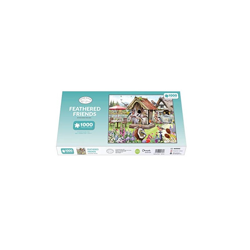 Otter House Rectangular Jigsaw - Feathered Friends