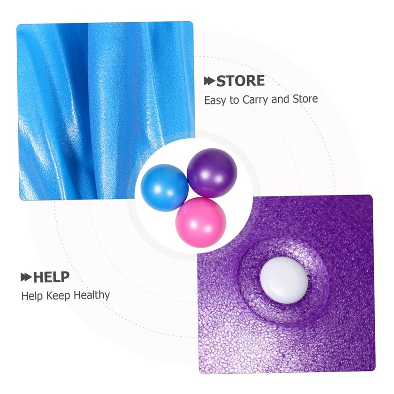 Totority Barre Ball Mini Exercise Ball Slip Surface Enhance Physical