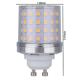 YONGJIA GU10 led Corn Bulb 8W 870 lumens GU10 Base Light(Warm White)
