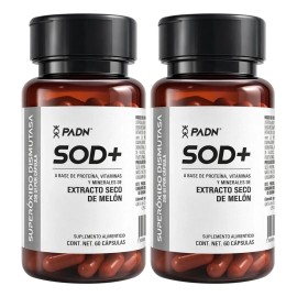 Sod+ Superóxido Dismutasa Antioxidante 60 Cáps Padn - 2 Pack