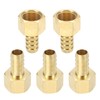 sourcing map 2pcs Brass Barbed Fitting 1/2" NPT Female to