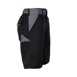 Planam Highline 2714 Men's Shorts, Black/Slate/Zinc, Size 4XL