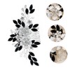 Beavorty Floral Hair Comb for Bride Elegant Flower Hair Accessories