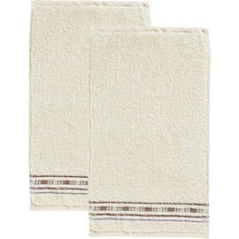 Erwin Müller Guest Towel Pack of 2 - Achern Natural Size 30 x 50 cm - 500 g/m² - Quick Drying, Extra Absorbent, Loops on Both Sides