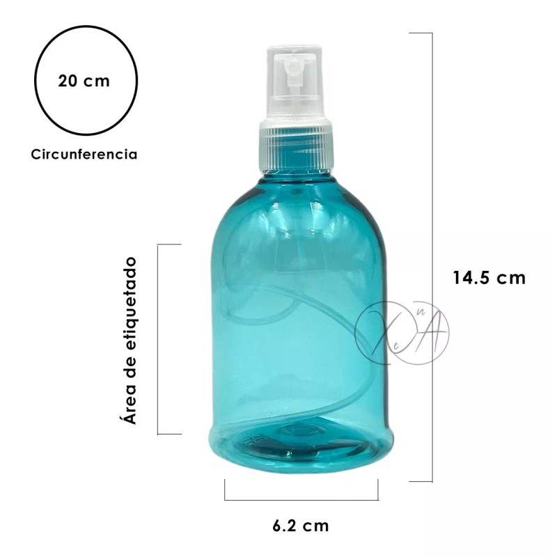 Xena Envases Atomizadores Plastico Campana Colores 250 Ml X 12