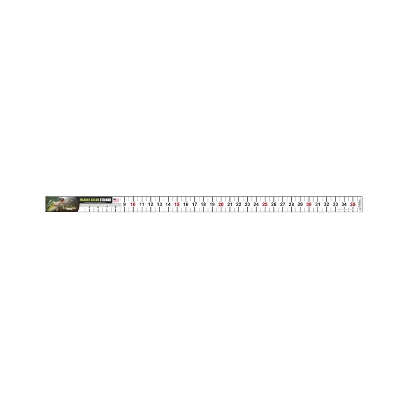 Salty Bones 36" Fishing Ruler Sticker - Largemouth Bass Edition