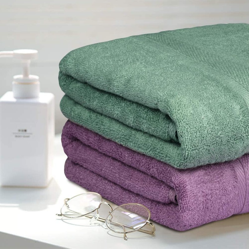 YOOFOSS Bath Towel Bamboo Towel Set 2 pack, 70 x