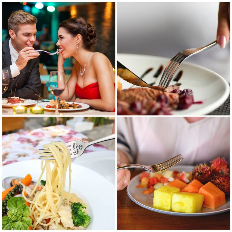 Shining She Engraved Fork, I Forking Love You, Stainless Steel