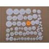 Oumefar Plastic Gears Kit Robot Motor Toy Diy Parts with