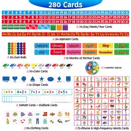 Torlam Circle Time Learning Center, Kindergarten Preschool Classroom Must Haves, Kids Calendar Pocket Chart Color Season Counting Letter Ten-Frame Set Weather Chart, Toddler Learning Activities