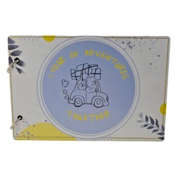 1 Year of Adventures Together - 1st Wedding Anniversary Scrapbook