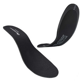 phiten 0420TI463004 Insole, Flat Type, Metax, US Men's Size 6.5 - 11 (24.0 - 28.0 cm), Black