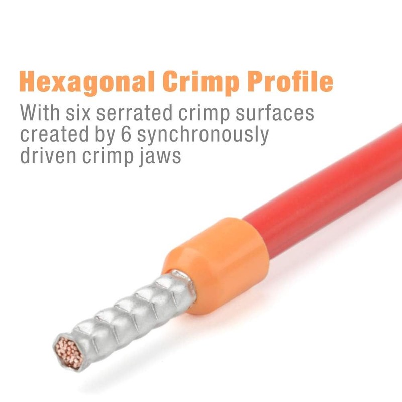 iCrimp Hexagonal Ratchet Crimper for End Sleeves and Ferrules 0.25-6mm²