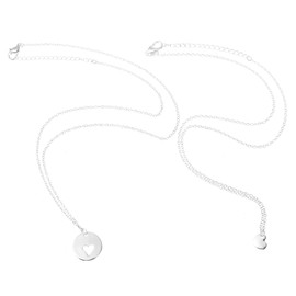 SAFIGLE Mother Daughter Matching Necklace Meaningful Mother's Day Stylish Women Jewelry for Mom and Grandma Heart Design