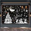Christmas Window Stickers Christmas Decorations Santa Claus Clings 9 Sheets