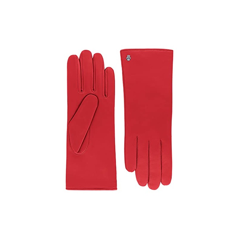 Roeckl Women's Hamburg Leather Gloves, Classic red