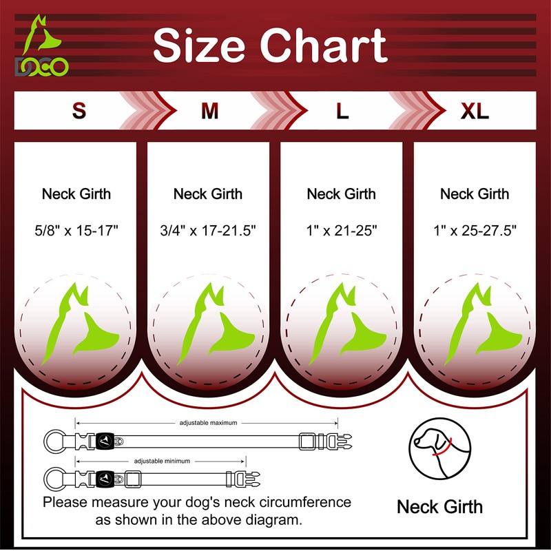 DOCO Vario O-Ring Collar with Reflective Stitching