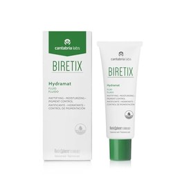 Cantabria Labs, Biretix Hydramat, fluido hidratante matificante y control de pigmentación, 50 ml.