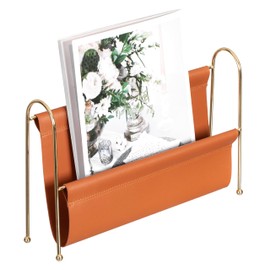 Fabulaxe 9-Inch Magazine Rack, Floor Standing Book Basket, Newspaper Holder and File Holders - Nursery Decor, Desk Accessory, Living Room and Guest Room Essentials, Home Office, and Waiting Areas