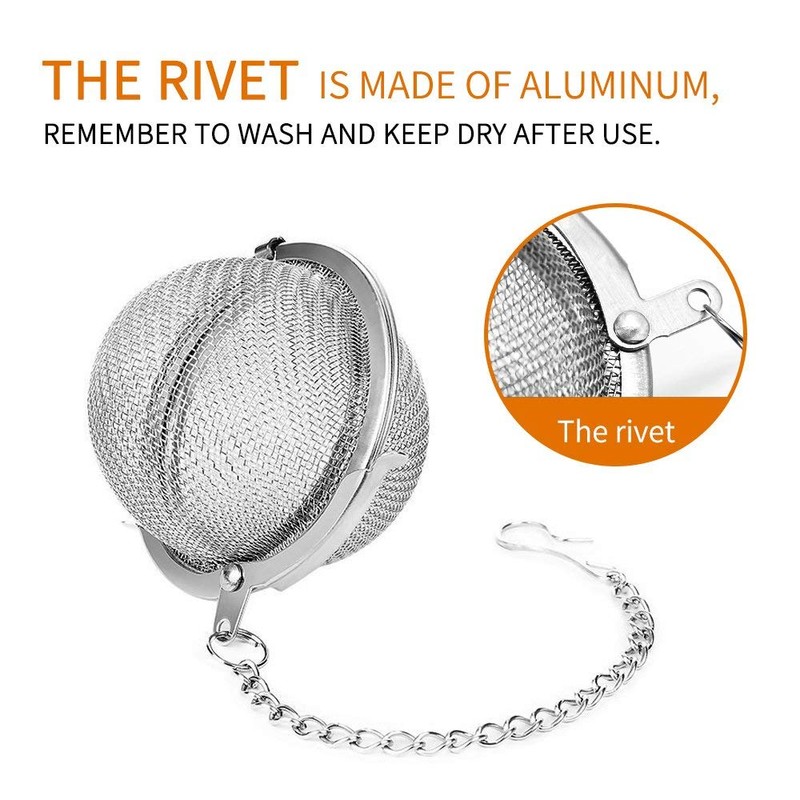 Fu Store 2pcs Stainless Steel Mesh Tea Ball 2.1 Inch