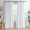 KEQIAOSUOCAI White Total Shade Blackout Curtains/Draperies 96 Inch Long, Full