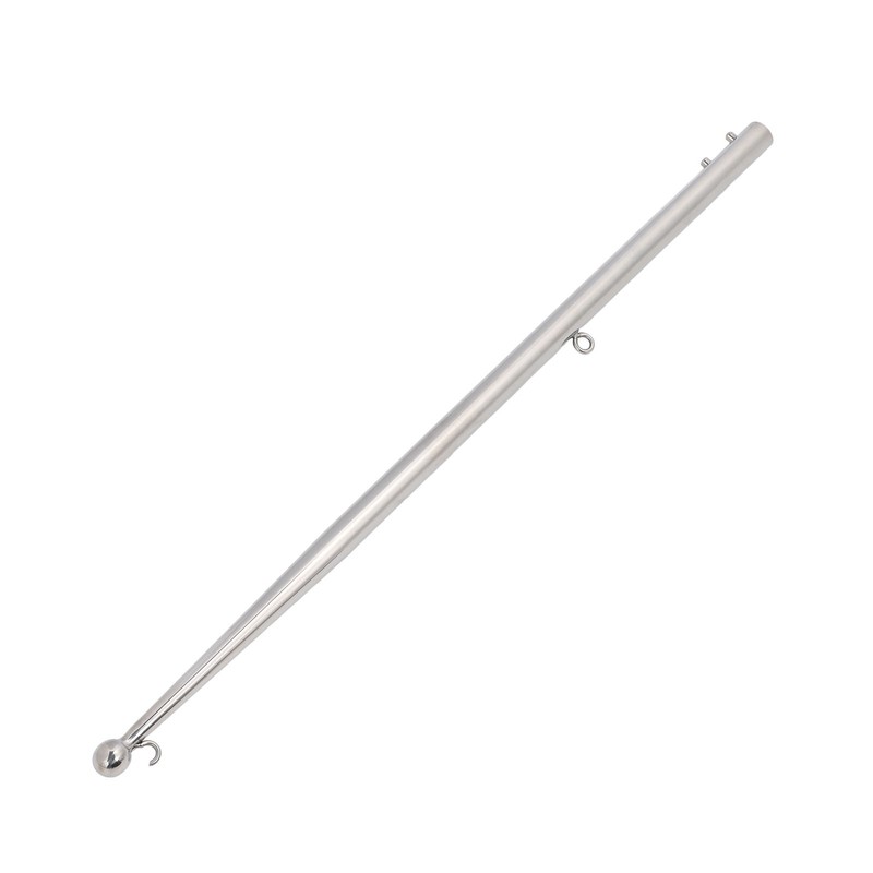 Boat Flag Pole 610mm Length Stable 316 Stainless Steel Rail