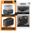 ENGPOW Fireproof Money Box, Small Hard Case Fireproof Box with