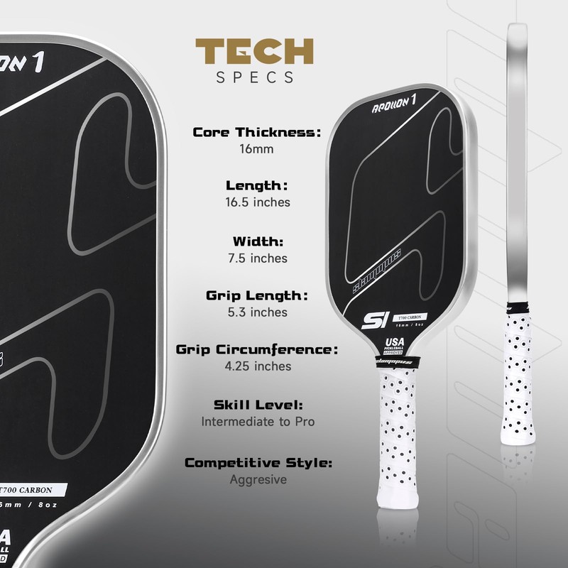 Raw Carbon Fiber Pickleball Paddles | T700 Pickleball Paddles with