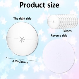 30 PCS Paper Candle Drip Protectors, Silver Candle Drip Catcher Paper Candles Bobeche Church Candles Holder Guards for Candlelight Vigil, Church Service, Memorial Service, Devotional, Christmas Eve