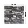 LH_Decor Papel Tapiz Pared 3d Piedra Panel Relieve Textura -