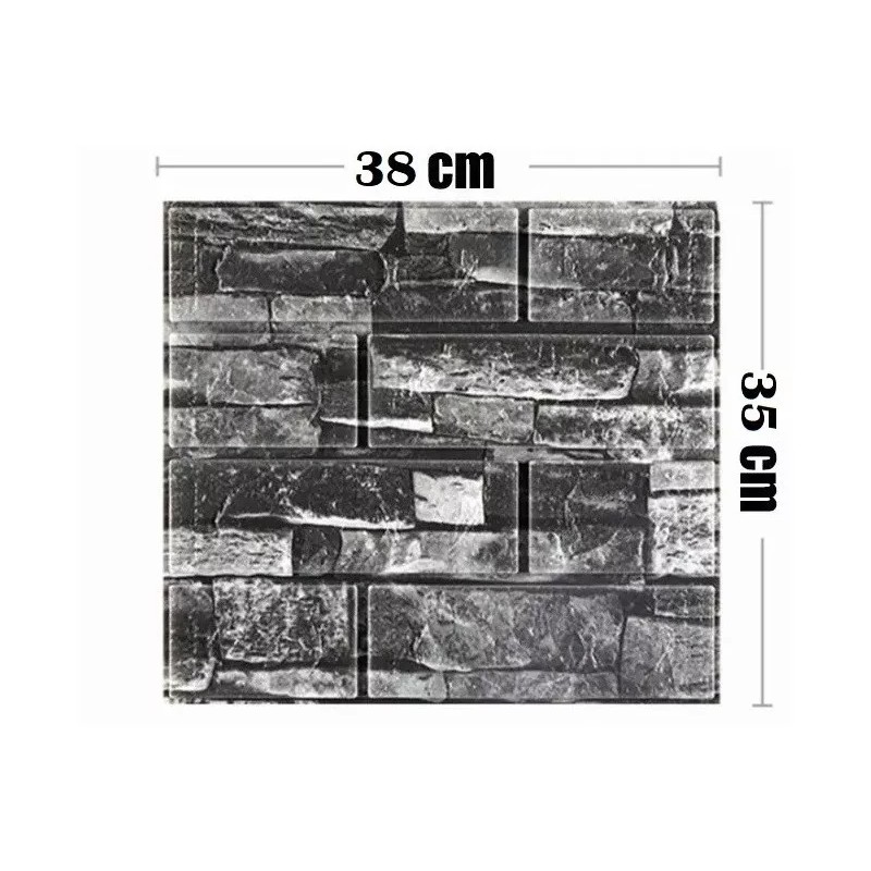 LH_Decor Papel Tapiz Pared 3d Piedra Panel Relieve Textura -