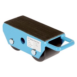 Vestil FMS-2.5 Steel Fixed Machinery Skates 10-3/4 In. x 4-3/4 In. x 4 In. 5,000 Lb. Capacity Blue