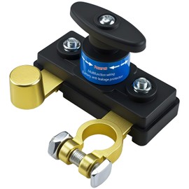 Battery Disconnect Switches 12V/24V, Heavy Duty Battery Shut Off Switch, Quick Disconnect Battery Cut Off Universal Switch for Automotive, Rv and Boat(1 Pack)