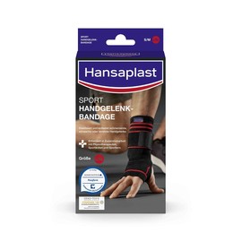 Hansaplast Sport wrist brace, wrist support protects and supports the joint, wrist protector suitable for the right and left wrist, size M/L
