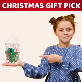 HAPPYPOP Christmas Gifts Stocking Socks for Girls - Secret Santa Socks, Fuzzy Elf Socks for 4-6 Years Old Kid Boys, Xmas Stocking Stuffers