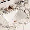16"W x 12"D Undermount Bathroom Sink Rectangular Small, Los Flexi