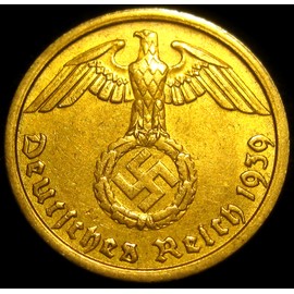 German Third Reich - 1939A Ten Reichspfennig Coin