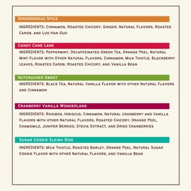 Celestial Seasonings Holiday Tea, Variety Pack, 18 Count (Pack of 6)